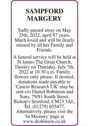 MARJORIE SAMPFORD